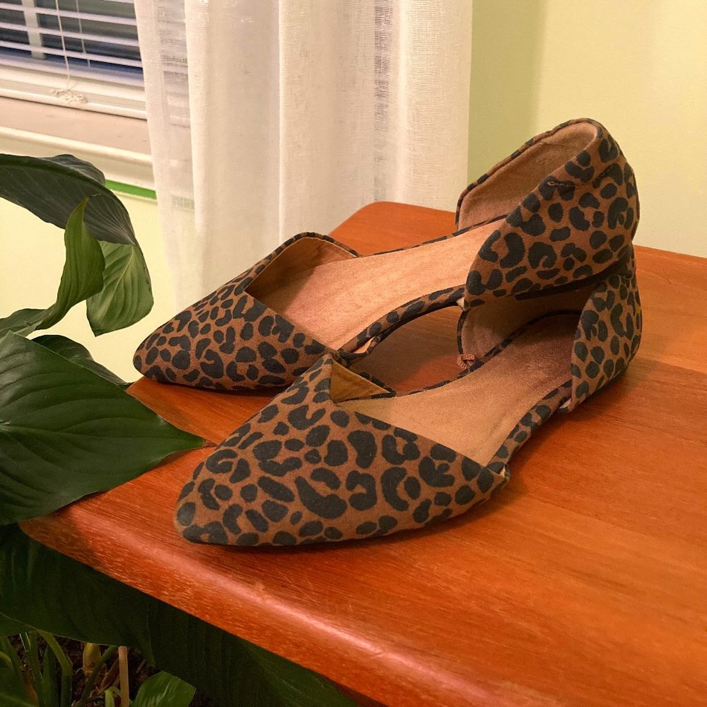 OLD NAVY Leopard-print Black and Brown flats